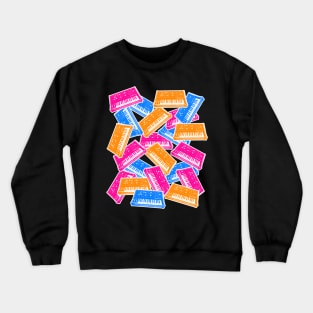 Analog Synthesizer Repeat Pattern Collage Artwork Design Crewneck Sweatshirt